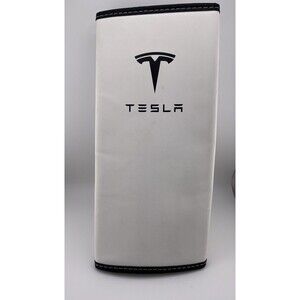 Tesla Console Cover Leather White New Open Box